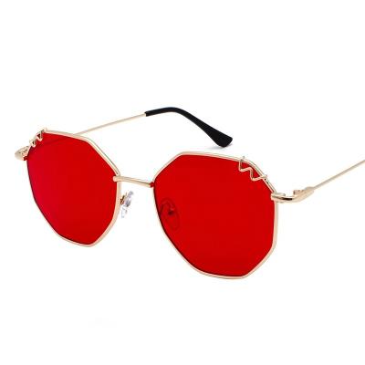 China New Women Eyewear Semi-rimless Mens Casual Sun Glasses Polarized Colorful Sunglasses for sale