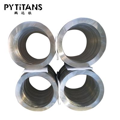 China Factory industry direct sale bright surface GR12 titanium forged ring backing for custom by pyitans for sale