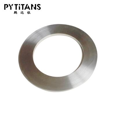 China Factory industry directly sell bright surface GR3 titanium forged ring backing for custom by pyitans for sale