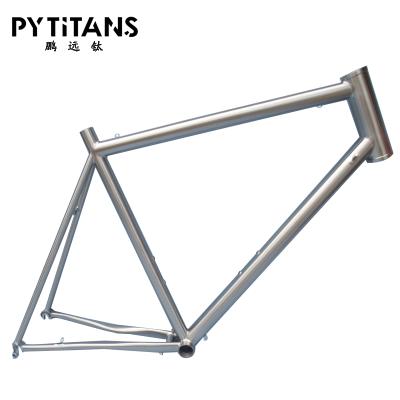 China BMX PYTITANS Titanium Bike Frame Titanium GR9 Alloy Road Bike Frame For 700C Disc Brake for sale