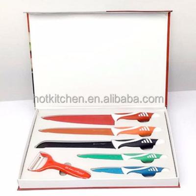 China Factory Outlet Kitchen Knife Set Best Viable Selling Non-Stick Knife Set Colored Stainless Steel for sale