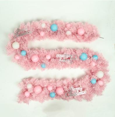 China Fashionable& Eco - Friendly Pink Indoor Christmas Garland Light Decoration For Wedding Birthday Party for sale