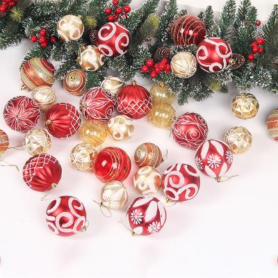 China Sustainable& eco-friendly & odorless outdoor shatterproof christmas ball with hanging loop for holiday and party deocation for sale