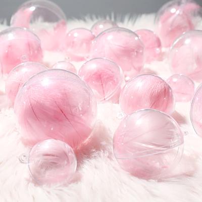 China Shatterproof Clear Plastic Balls 80mm Ornament Glass Ball Christmas Decorations For Ceiling Decoration for sale