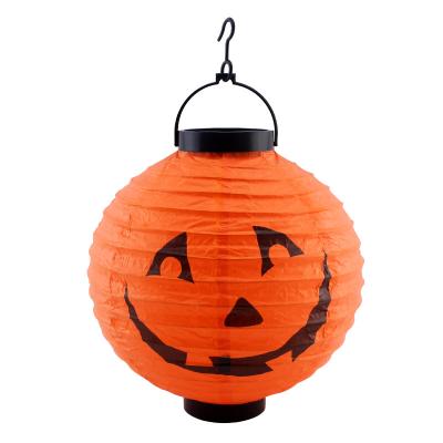 China 100% Eco-friendly Halloween otdoor decorations paper lanterns with LED light for Halloween party for sale