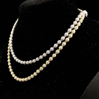 China Other YSS Jewelry Fashion Jewelry 2021 4mm Iced Out Ball Chain for sale