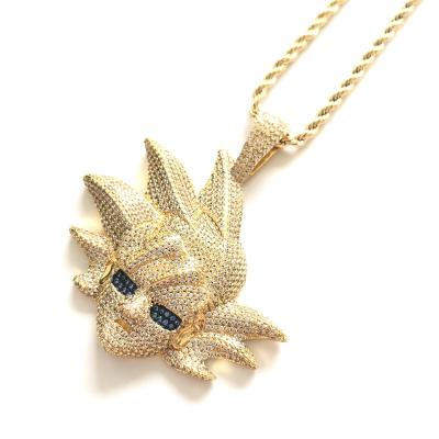 China Fashionable New Custom Made Zircon Mens Hiphop Frieza Pendants for sale