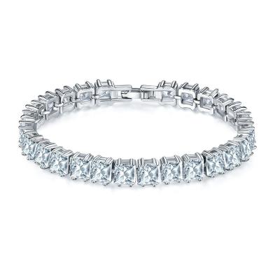 China Comfort fitted fashion AAA zircon bracelets, diamond-encrusted bracelet, women's s925 silver bracelet YSS1280 for sale