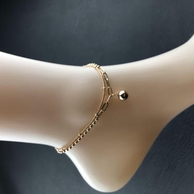 China YSS Hiphop Jewelry Fashion Stainless Steel Gold Anklet Chain Jewelry for sale