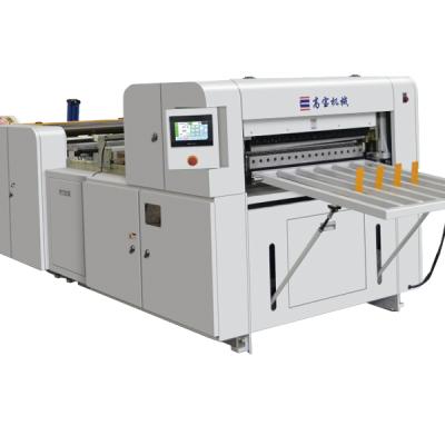 China Factory Paper Roll To Sheets Cutting Machine For Coffee Paper Cups Fan Cutting And Making for sale