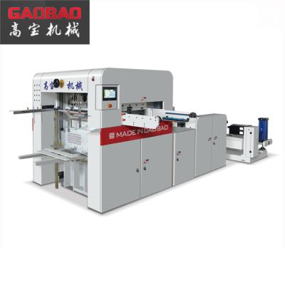 China Printing Gaobao Automatic Paper Cups Roll To Cover Die Cutting Machine With Best Price for sale