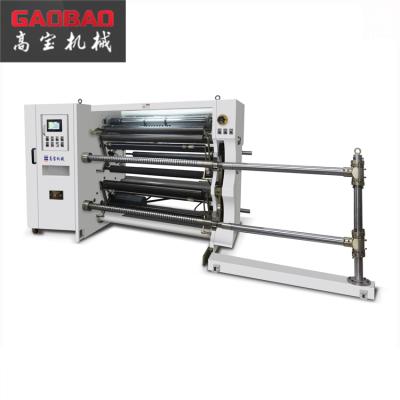 China 0.012-0.25mm PE PVC Plastic Sheet BOPP Rolling Width Bopp Tape Etc. Gaobao 1300mm slitting and rewinding machine for sale