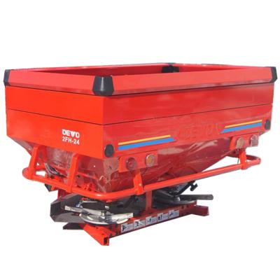 China Improves Planting Efficiency 1500L 2FH-24 Tractor-Mounted Agricultural Machinery High Quality Stainless Steel Bucket Single Disc Fertilizer Spreader for sale