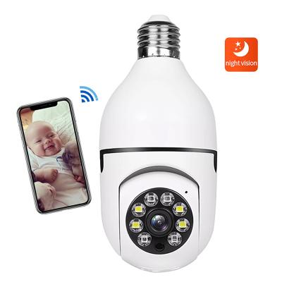 China Human Motion Tracking Camera Easy Mini Security Light Bulb Camera Kadonio E27 Socket Bulb Wifi Network Camera Installation Bulb CCTV for sale