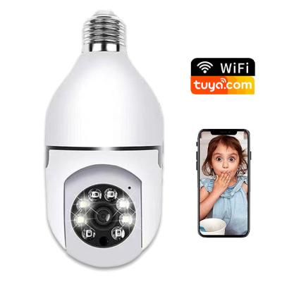 China Human Motion Tracking Smart Two Way Audio Kadonio Wifi Light Bulb Camera Bulb Camera Security CCTV Light Bulb Ptz Camera for sale