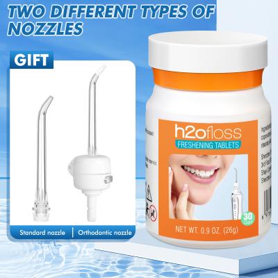 China Oem Dental Care Water Flosser Tablets Eco Friendly Fresh Breath Portable for sale