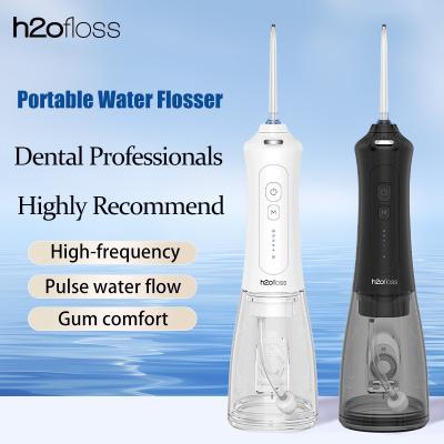 China Upgraded 300ml Cordless Water dental flosser TYPE C Rechargeable Portable water jet flosser for sale