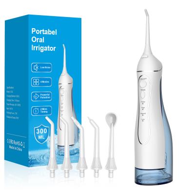 China Electric Oral Irrigator with 5 nozzle For Cordless Water Dental Flosser Oral care for sale