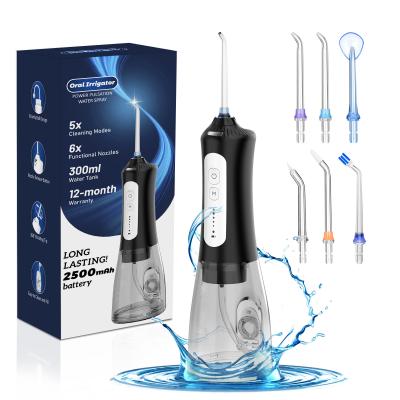 China Advanced Electric Water Flosser with 5 Pressure Modes and 300ml Water Tank for Effective Oral Care for sale