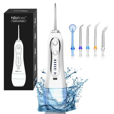 China IPX7 Waterproof Ultrasonic Water Flosser Teeth Cleaner 40-140PSI Water Pressure for sale