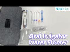 Rechargeable Oral Irrigator Water Flosser IPX7 With 2500mah Lithium Battery