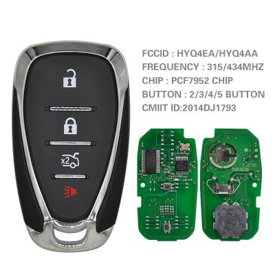 China For Chevrolet Camaro CN014082-D For Chevrolet Camaro Equinox Cruze Malibu Spark Car HYQ4EA HYQ4AA ID46 PCF7952 Remote Control Chip 315/434mhz for sale