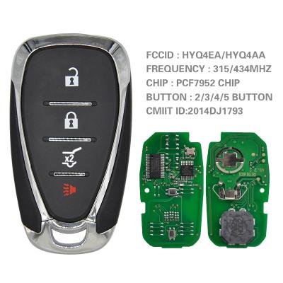 China For Chevrolet Camaro CN014082-E For Chevrolet Camaro Equinox Cruze Malibu Spark Car HYQ4EA HYQ4AA ID46 PCF7952 Remote Control Chip 315/434mhz for sale