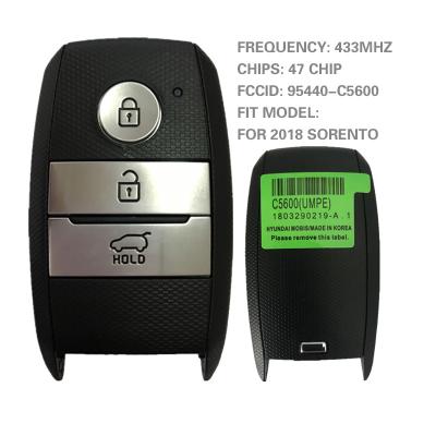 China For KIA Sorento 2018 Aftermarket CN051085 3 Buttons Smart Key For KIA Sorento 2018 Frequency 433MHz 47 Chip FCCID 95440-C5600 for sale