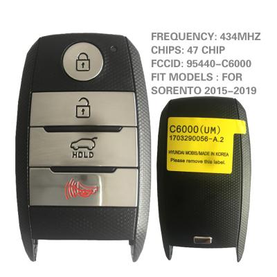 China For KIA Sorento 2015-2019 Aftermarket CN051081 4 Button KIA Sorento 2015-2019 Proximity Smart Key With 433Mhz FCCID TQ8-FOB-4F06 95440-C6000 for sale