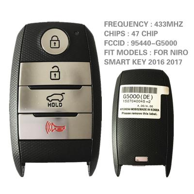 China For KIA Niro 2016 2017 CN051048 Genuine iro Smart 2016 2017 Aftermarket Key 4 Button KIA N Remote With FCC 433MHz ID 95440-G5000 47 Chip for sale