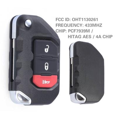 China For Jeep Wrangler CN086041-b For Jeep Wrangler 2018 2019 Smart Remote 433MHz 4A Chip Key FCCs OHT1130261 68416784AA for sale