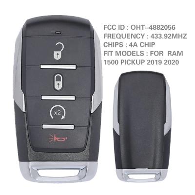 China For Dodge Ram CN087037-B Aftermarket 3Butto Smart Remote Key For Dodge Ram 1500Pickup 2019-2020 433.92Mhz PCF7939M 4A Chip FCC ID OHT-4882056 for sale