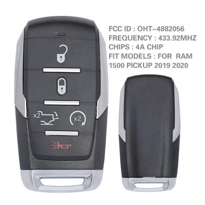 China For Dodge Ram CN087037-C Aftermarket 3Butto Smart Remote Key For Dodge Ram 1500Pickup 2019-2020 433.92Mhz PCF7939M 4A Chip FCC ID OHT-4882056 for sale