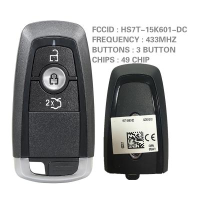 China For Ford Edge Figo S-MAX Galaxy 2017-2019 Smart Key CN018069 3 Button Fob With Hitag-Pro Chip For Ford Edge Figo S-MAX Galaxy 2017-2019 HS7T-15K601-DC A2C93142100 434MHz for sale