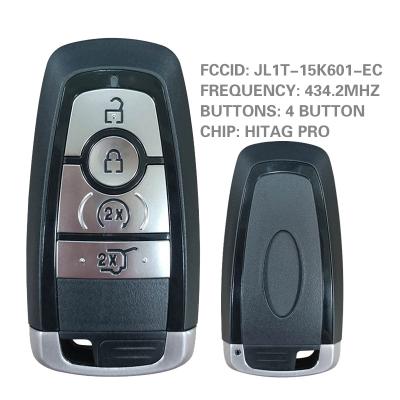 China For Ford CN018098 4 Button Keyless Entry Smart Key Fob For Ford 434 Replacement Remote Mhz PRO Transponder HITAG Part Number JL1T-15K601-EC for sale