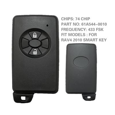 China For T-oyota RAV4 CN007223 Aftermarekt 2 Button For T-oyota RAV4 Car Smart Key 61A544-0010 Replace FCC ID Number with 433 FSK ID74 Chip for sale