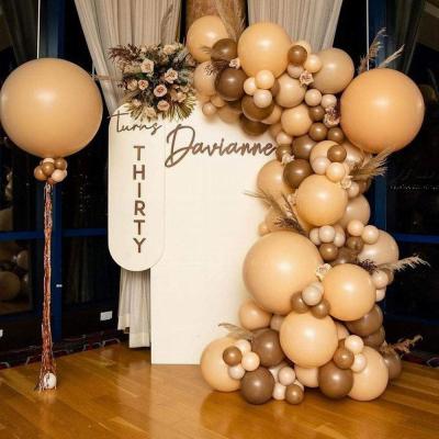 China Birthday /Wedding Party Decor/Gifts Balloon Arch 113 Pcs Vintage Color Safari Woodland Forest Theme Latex Balloon Kids Party Balloon Garland Set for sale