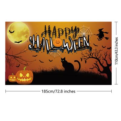 China Halloween Decor Photogaphy Customized Hawlloween Party Supplies Banner Backdrop 2021new Design Halloween Birthday Digital Printing 50 Sets CN; GUA for sale