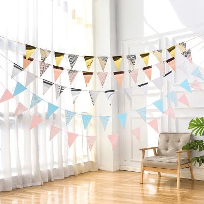 China Birthday /Party Decor/Gifts Party Dress Up Props Bunting Supplies Birthday Pennant Decoration Props Pull Flower Pull Flag Banner for sale