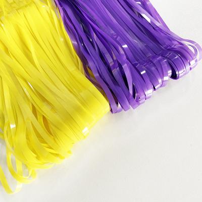 China Competitive Party Decoration 1*2M Multi Color Best Quality Macaroon Foil Fringe Curtain For Party/Tinsel Fringe Curtain Colorful Foil for sale