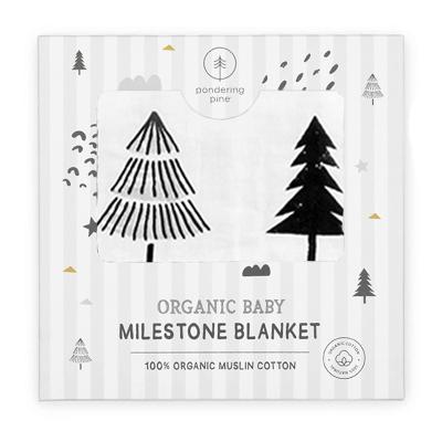 China Baby Anti-Pill Milestone Monthly Blanket with Month Marker for sale