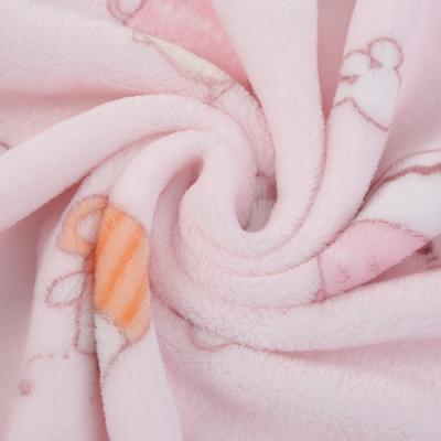 China Wholesale Super Soft Memory Polyester Sherpa Fleece Fabric For Baby Bedding Sets / Blanket for sale