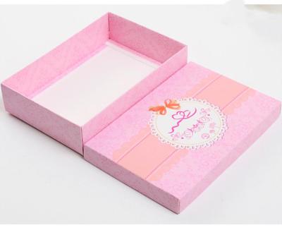 China Recycled Materials Garment Box Two Piece Box With Lid Foldable Cheaper Shipping Wholesale Paper Clothing Package Box for sale