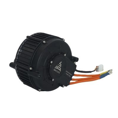 China IP66 QSMOTOR 165 V2 5000W 72V 35H Encoder PMSM Mid Drive Motor For E-bike Dirty Bike for sale