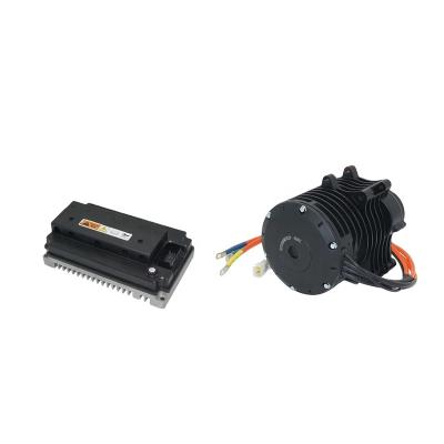 China QSMOTOR 138 3000W V3 70H 5500W Max Continuous 72V 100KPH Mid Drive Motor Conversion Kit Waterproof with EM150-2SP Controller for Dirt Bike for sale