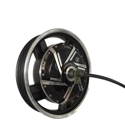 China IP54 QS Brushless Motor 16*3.0inch 4000W 273 40H V2 DC In Wheel Motor Electric Motorcycle Double Axle Hub Motor for sale