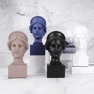 China Europe abstraction figures head resin statue sculpture for home decoration for sale