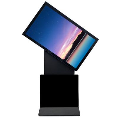 China Smart Screen Rack Stand Alone Kiosk Indoor Rotating Floor Standing Advertising Player Digital Signage for sale