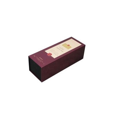 China Custom Reused Logo Printed Luxury Magnetic Closure Flip Gift Boxes Paper Wine Packaging Box Materials for sale