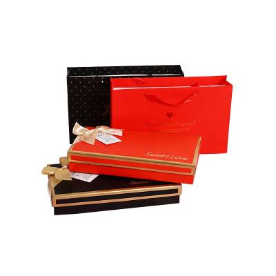 China Recycled Materials China Supplier Custom Premium Rigid Chocolate Paper Box For Valentine for sale